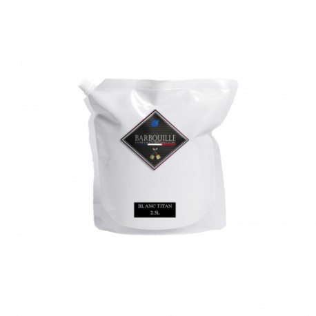 Peinture acrylique lessivable velours BARBOUILLE - Pour murs et plafonds - 2,5L - Blanc Titan