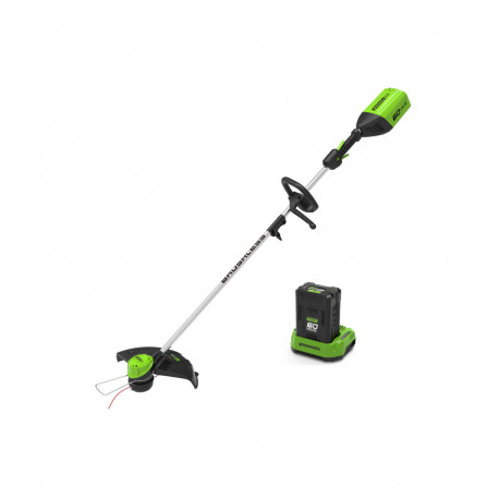 Coupe-bordures Brushless 40cm 60V GREENWORKS - Batterie 2,0Ah - Chargeur - GD60LTK2