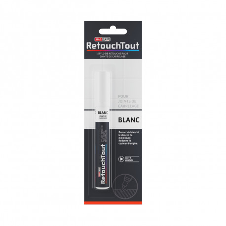 Stylo retouche joints carrelages SOLOPLAST - Blanc - 10ml