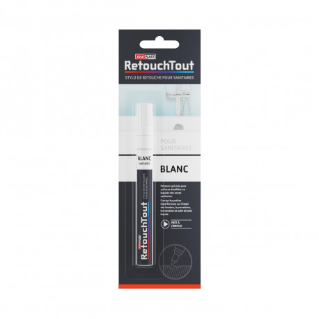 Stylo retouche sanitaires SOLOPLAST - Blanc - 10ml