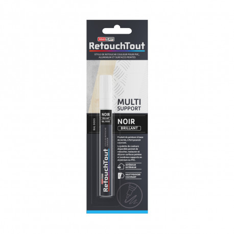 Stylo retouche couleur SOLOPLAST - Noir brillant - 10ml