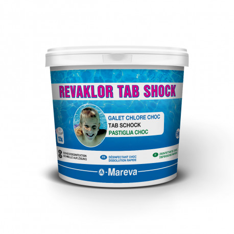 Pastilles de chlore MAREVA Revaklor Shock - 20 g - 5 kg - 100229U