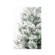 Sapin artificiel floqué imitation neige sur pied - hauteur 90cm