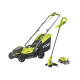 Tondeuse poussée RYOBI 18V One+ RLM18X33B40 - Batterie 4.0Ah - Chargeur - Coupe-bordures OLT1825M OFFERT