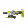 Meuleuse d'angle Brushless 18V RYOBI - 125mm - Sans batterie ni chargeur - RAG18BL-0