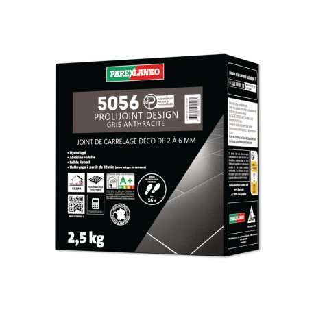 Joint carrelage PAREXLANKO 5056 Design - Anthracite - 2,5 kg - L5056ANTH2.5