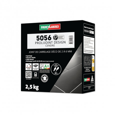 Joint carrelage PAREXLANKO 5056 Prolijoint Design - Cendre - 2,5 kg - L5056CENDRE2.5