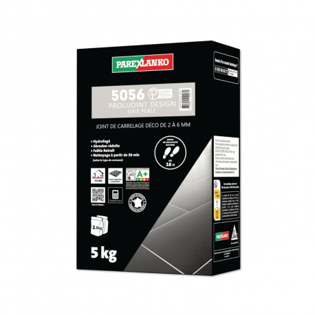 Joint carrelage PAREXLANKO 5056 Prolijoint Design - Gris Perle - 5 kg - L5056PERLE05