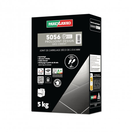 Joint carrelage PAREXLANKO 5056 Prolijoint Design - Ciment - 5 kg - L5056CIMENT05