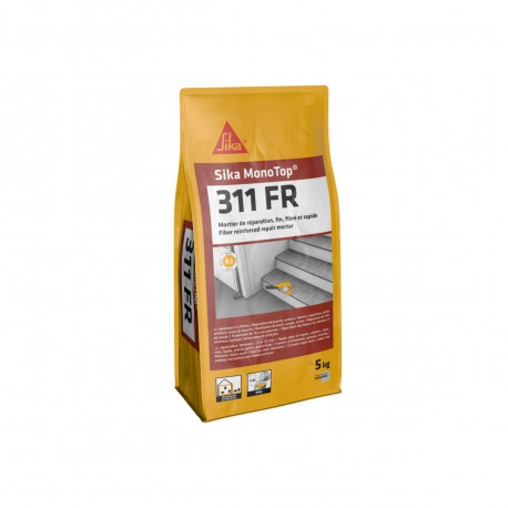 Mortier de réparation rapide SIKA Sika Monotop 311 FR - Gris - 5kg