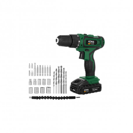 Perceuse-visseuse 20V KOMA TOOLS - Batterie 2,0Ah - Chargeur - 27 accessoires - Photo 1