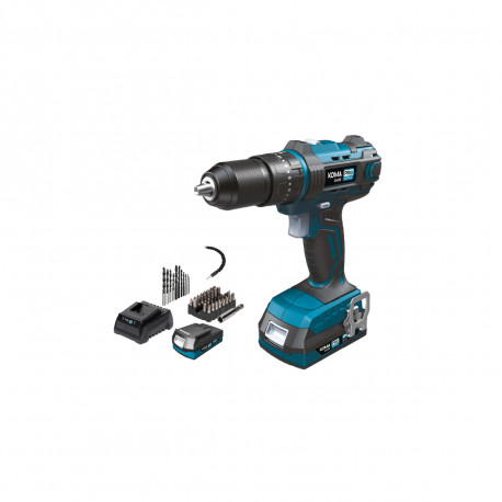 Perceuse-visseuse 20V KOMA TOOLS - Batterie 2,0Ah - Chargeur - Accessoires - Photo 1