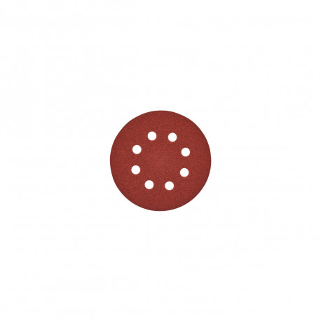 Lot de 5 disques abrasifs AEG - Diamètre 125 - Grain 120 - 8 trous - Photo 1