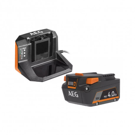 Pack batterie AEG 18V 4.0Ah Prolithium-ion - Chargeur 2,0Ah - SETL1840S - Photo 1