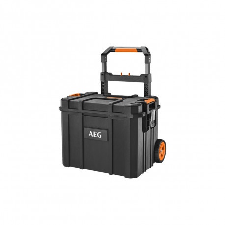 Caisse de rangement sur roues AEG 56,2 x 37,4 x 41,2 cm - étanche, avec manche télescopique - Photo 1