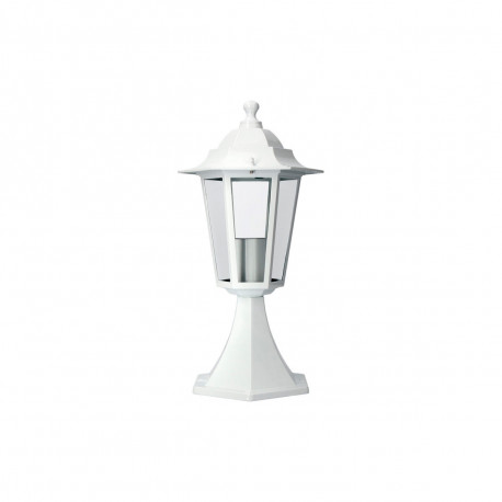Applique d'extérieur Zurich sur pied en aluminium et verre EDM - 60W - E27 - Blanc - Ampoule non incluse - Photo 1