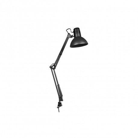 Lampe d'architecte avec pince de fixation EDM - 60W - E27 - Noir - Photo 1