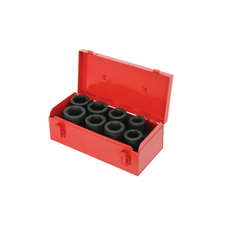 Coffret de douilles longues à chocs 1'' KS TOOLS - 24 à 38 mm - 8 pièces - Photo 1