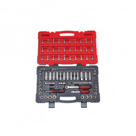 Coffret de douilles et accessoires ULTIMATE pouces et métrique KS TOOLS - 3/8'', 99 pcs - Photo 1