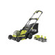 Tondeuse poussée RYOBI 18V Brushless - coupe 40cm - 2 batteries 5,0Ah - 1 chargeur rapide - RY18LMX40C-250