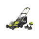 Tondeuse poussée RYOBI 18V Brushless - coupe 40cm - 2 batteries 5,0Ah - 1 chargeur rapide - RY18LMX40C-250