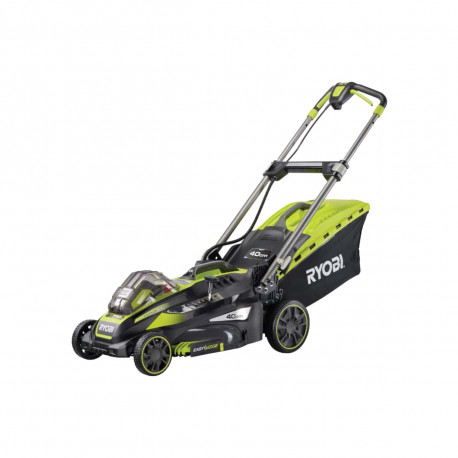 Tondeuse tractée RYOBI 36V LithiumPlus - 1 batterie 36V 5.0Ah max power - 1 chargeur 1.7 Ah coupe 40cm RLM36X41H50P