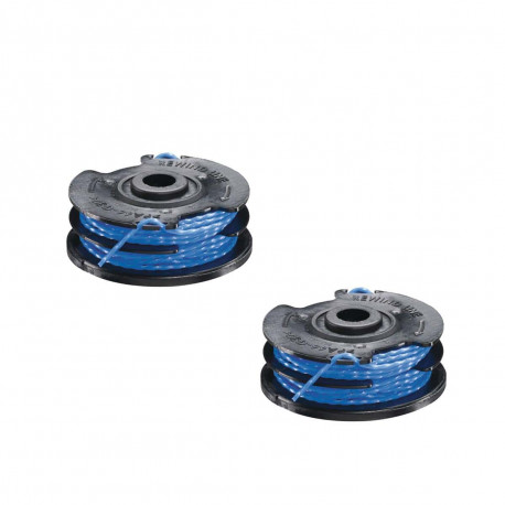 Lot de 2 bobines double fil torsadé RYOBI 1.5mm pour coupe-bordures - RAC109