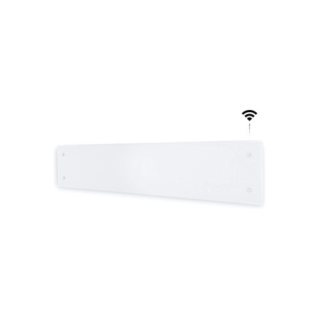 Radiateur électrique face verre trempé ADAX Wi-FI - Blanc - 800 W - CLEA L 08 KWT - Photo 1