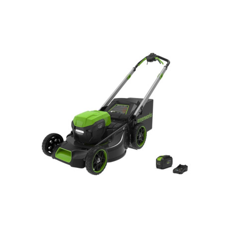 Tondeuse auto-tractée 51cm Brushless GREENWORKS - Batterie 5,0Ah et chargeur - GD48LM51SPIIK5 - Photo 1