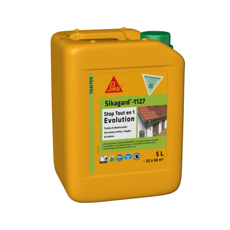 Nettoyant et désincrustant pour traces vertes, rouges et noires SIKA Sikagard-1127 - 5L