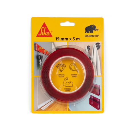 Ruban adhésif double face SIKA SikaBond Mammoth Crystal - 19mm x 5m