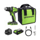 24V BL Drill Driver 45Nm KIT (Bag S +2Ah USB +30W charger +100W cable)