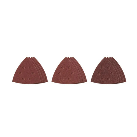 Lot de 12 abrasifs pour multitools - 4 x grain 60, 4 x grain 80, 4 x grain 120 - RAKMT95