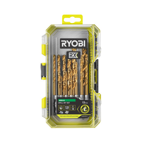 Coffret 13 forets HSS-G RYOBI RX - 1 à 10 mm - RARXHG13