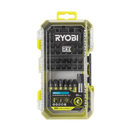 Coffret 59 accessoires spécial impact RYOBY RX - embouts 25 et 50 mm - RARXSD59