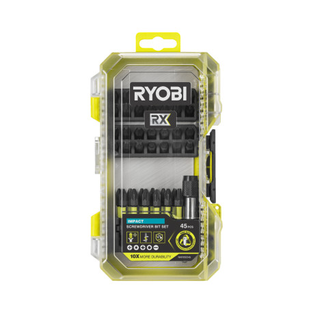 Coffret 45 accessoires vissage impact RYOBY RX - embouts 25 et 50 mm - RARXSD45