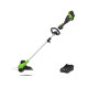 Coupe-bordure 33cm DVT 48V GREENWORKS - Batterie 2,0Ah et chargeur - G48STK2
