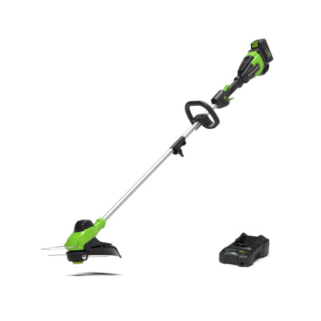 Coupe-bordure 33cm DVT 48V GREENWORKS - Batterie 2,0Ah et chargeur - G48STK2