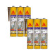 Lot de 6 mastics colle multi-usages SIKA Sikaflex 11 FC Purform - Marron - 300 ml