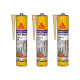 Lot de 3 mastics colles multi-usages SIKA Sikaflex 11 FC Purform - Beige - 300 ml