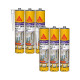 Lot de 6 mastics colles multi-usages SIKA Sikaflex 11 FC Purform - Blanc - 300 ml