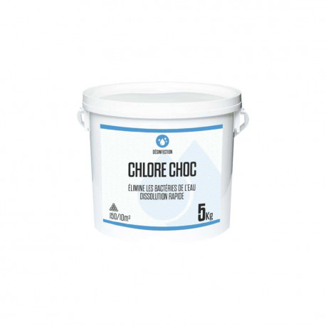 Chlore choc 5kg - granulés 150/10m3