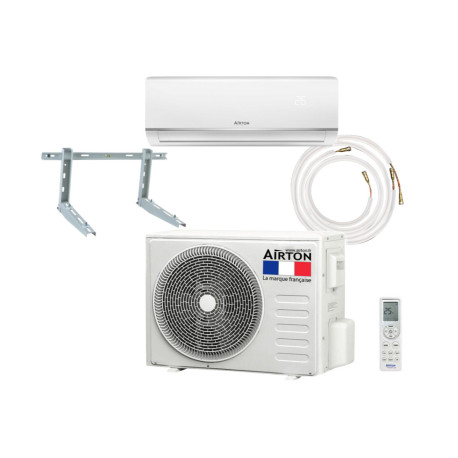 Pack Climatiseur reversible AIRTON - Prêt à poser - 2100W - Readyclim 4M - Support mural