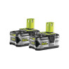 Lot de 2 batteries RYOBI 18V OnePlus 5.0Ah Lithium-ion RB18LL50