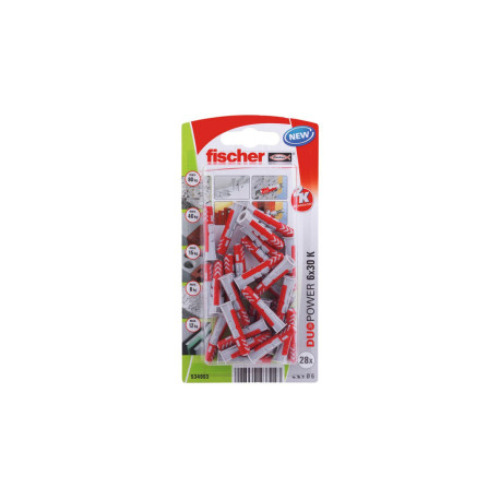 Cheville Duopower 6x30 mm - Fixation polyvalente Fischer - 96272 - Photo 1