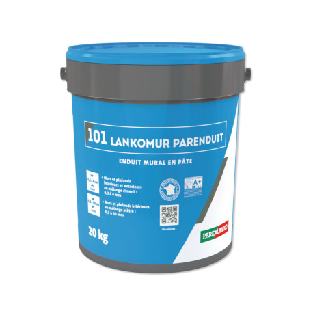 Enduit de ragréage mural en pâte PAREXLANKO 101 Lankomur Parenduit - 20 kg