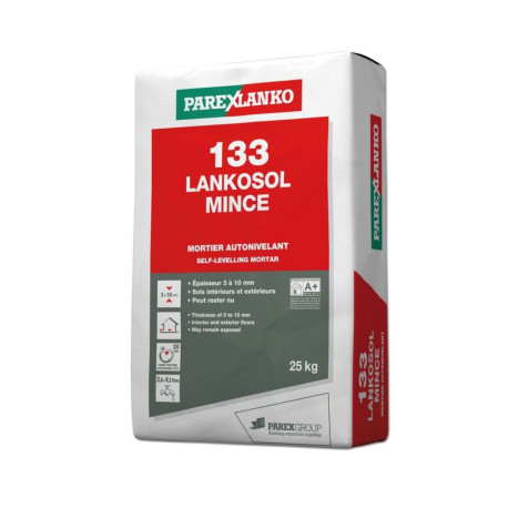 Mortier autonivelant pour sol PAREXLANKO 133 Lankosol Mince - 25KG