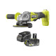 Meuleuse d'angle RYOBI 18V One+ Brushless RAG18BL - 125mm - Batterie 4,0Ah et chargeur