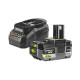 Cloueur de finition à air comprimé RYOBI 18V One+ R16GN18 - 16 G - Batterie 4,0Ah et chargeur
