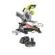 Scie à onglet radiale RYOBI 18V One+ R18MS216 - Batterie 4,0Ah et chargeur